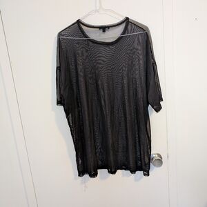 Black Sheer Women's Top